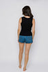 Joelle-Textured Vee Neck Tank